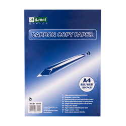 KALKA OŁÓWKOWA A4 D.RECT FIOL./NIEB. 50SZT