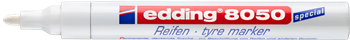 MARKER DO OPON EDDING 8050 BIAŁY OKRĄGŁA 2-4MM