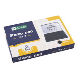 PODUSZKA DO STEMPLI 110X70MM D.RECT NO.2 CZARNA