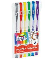 DŁUGOPIS ŻELOWY Z BROKATEM FIORELLO 160-1810 MIX*6 1.0 6SZT