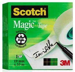 TAŚMA BIUROWA 19MMX33M 3M SCOTCH® MAGIC™ 810 MATOWA
