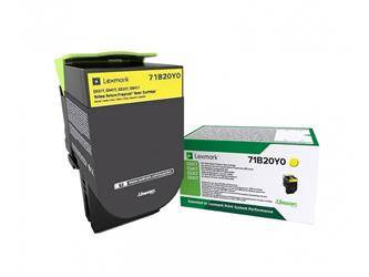 TONER ORYGINALNY LEXMARK 71B20Y0 YELLOW 2300 STRON