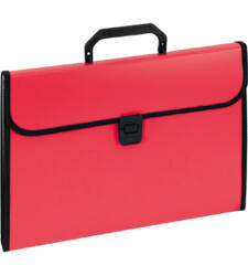 TECZKA Z RĄCZKĄ ROZSZERZANA A4 EAGLE 9112A 120-1220 CZERWONA 12 PRZEGRÓDEK