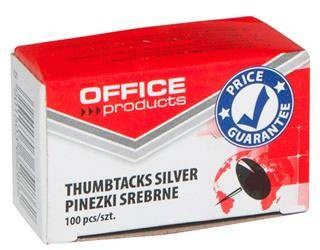 PINEZKI SREBRNE OFFICE PRODUCTS 100SZT