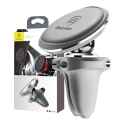 Magnetyczny uchwyt samochodowy do kratki Baseus Magnetic Air Vent (srebrny)