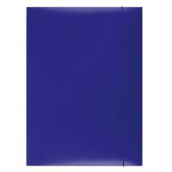 TECZKA Z GUMKĄ A4 OFFICE PRODUCTS NIEBIESKA KARTON LAKIEROWANY 350GSM