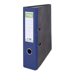 SEGREGATOR A4 TEKTUROWY DONAU ECO 80MM GRANATOWY