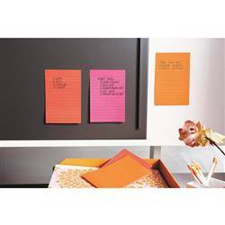 KARTECZKI SAMOPRZYLEPNE BOOST, W LINIĘ, 101X152MM 3M POST-IT® SUPER STICKY XXL W LINIE 3X45 KART