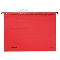 Teczka z perforacją zawieszkowa A4 LEITZ ALPHA 19850125 czerwona karton 230g