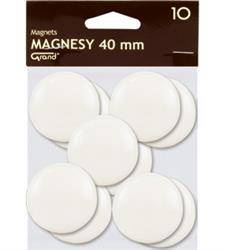 MAGNESY 40MM GRAND 130-1699 BIAŁE 10SZT