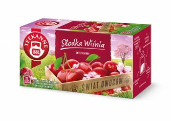 HERBATA SŁODKA WIŚNIA TEEKANNE WORLD OF FRUITS 20 TOREBEK