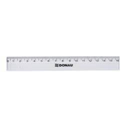 LINIJKA PLASTIKOWA DONAU 16CM PRZEZROCZYSTA