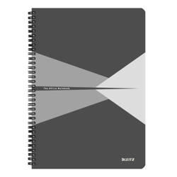 KOŁONOTATNIK A4 LEITZ OFFICE 44950085 SZARY W KRATKĘ PP 90KART