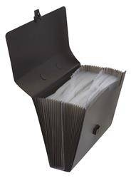 TECZKA Z RĄCZKĄ NA ZAMEK A4 DONAU CZARNA PP 24 KIESZENIE