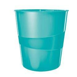 Kosz na śmieci 15l LEITZ WOW 52781051 turkusowy metaliczny
