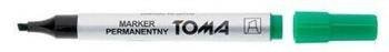 Marker permanentny TOMA TO-091 4 2 zielony ścięta końcówka