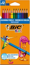 KREDKI OŁÓWKOWE BIC KIDS TROPICOLORS 83256611 MIX*12