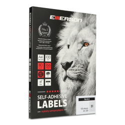 ETYKIETY SAMOPRZYLEPNE 70X16.9MM EMERSON 039 QCT BIAŁE 100ARK*51SZT