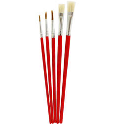 PĘDZLE 2 PŁASKIE, 3 SZPICZASTE NR 2,4,6,8,12 GRAND GR-B212-5 170-2257 5SZT