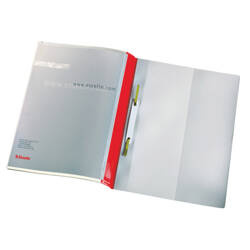 SKOROSZYT Z 2 KIESZENIAMI A4 ESSELTE PANORAMA 28359 CZERWONY PVC