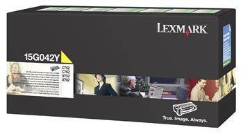 C752/X752 TONERYEL15K ZWROT. LEXMARK 15G042Y