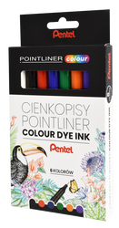 CIENKOPIS PENTEL POINTLINER S40-ST6PL 6 KOLORÓW 0.4 MM 6 SZT.