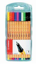 Cienkopis STABILO POINT 8810 mix*10 0.4 10szt