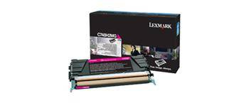 TONER ORYGINALNY LEXMARK C748H2MG MAGENTA 10000 STRON