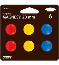 MAGNESY 20MM GRAND GR-620 130-1549 MIX KOLORÓW 6SZT