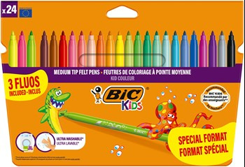 FLAMASTRY BIC KIDS KID COULEUR FLUO 9213602 MIX*24