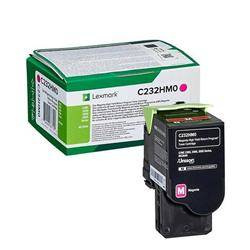 TONER ORYGINALNY LEXMARK C232HM0 MAGENTA 2300 STRON