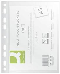 KOSZULKI KRYSTALICZNE A5 Q-CONNECT PP 50MIC 100SZT