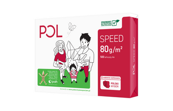 PAPIER KSERO A4 80G POLSPEED POLSP080X267 BIAŁY 153 CIE KLASA C 500 ARK