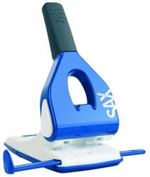 DZIURKACZ CIĘŻKI METALOWY SAX DESIGN 618 PAPERBOX NIEBIESKI 65 KART