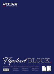 BLOK DO FLIPCHARTÓW 58,5X81CM OFFICE PRODUCTS KRATKA 20ARK