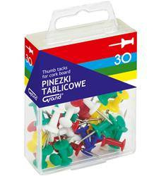 PINEZKI TABLICOWE KOLOROWE W POJEMNIKU PLASTIKOWYM GRAND 110-1419 30SZT