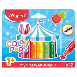 KREDKI ŚWIECOWE MAPED JUMBO COLORPEPS EARLY AGE 12 SZT