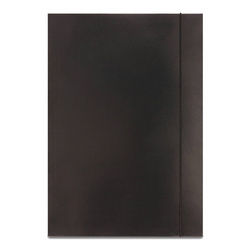 TECZKA Z GUMKĄ A4 EMERSON CZARNA TEKTURA 300 G/M²