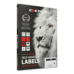 ETYKIETY SAMOPRZYLEPNE 70X35MM EMERSON 018 QCT BIAŁE 100ARK*24SZT