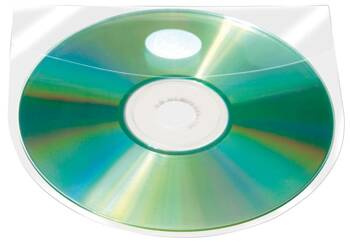 KIESZEŃ SAMOPRZYLEPNA NA 2-4 PŁYTY CD/DVD 127X127MM Q-CONNECT 10SZT