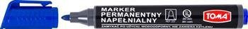 Marker permanentny TOMA TO-222NIEB niebieski okrągła końcówka