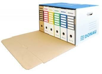 PUDŁO ARCHIWIZACYJNE WZMOCNIONE 555X360X315MM DONAU NIEBIESKIE