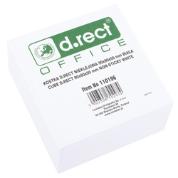 KOSTKA BIUROWA NIEKLEJONA 90X90X50MM D.RECT BIAŁA