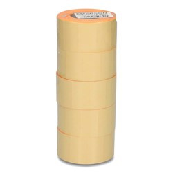 ETYKIETY SAMOPRZYLEPNE 26X16MM DO METKOWNIC EMERSON POMARAŃCZOWE 5ROLEK*600SZT
