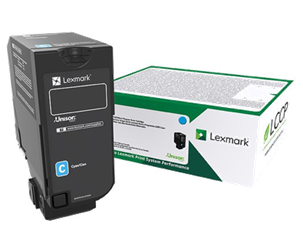 TONER ORYGINALNY LEXMARK 75B20C0 CYAN 10000 STRON