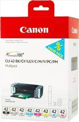 TUSZ ORYGINALNY CANON CLI42BK/C/M/Y/GY/LGY/PC/PM 6384B010 BK/C/M/Y/GY/LGY/PC/PM 13 ML