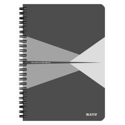 KOŁONOTATNIK A5 LEITZ OFFICE 44980085 SZARY W KRATKĘ PP 90KART