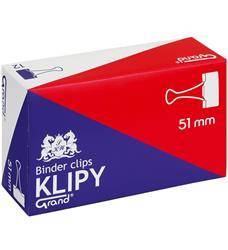 KLIPY 51MM GRAND 110-1096 CZARNE 12SZT