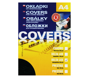 KARTON DO BINDOWANIA SKÓROPODOBNY A4 ARGO DELTA 407021 CZARNY 250G/M2 100ARK