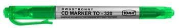 Marker CD/DVD TOMA TO-320 42 zielony okrągła końcówka